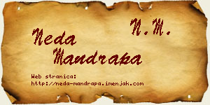 Neda Mandrapa vizit kartica